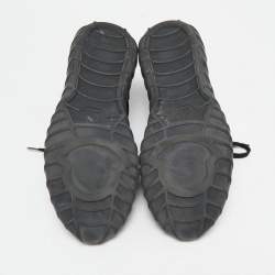 Moncler Black Neoprene And Rubber  Emilien Lace-Up Sneakers Size 42