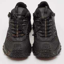 Moncler Black Canvas and Leather Trailgrip GTX Sneakers Size 45