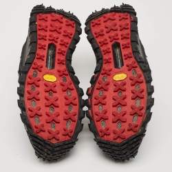 Moncler Black Canvas and Leather Trailgrip GTX Sneakers Size 45