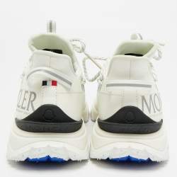 Pre Owned Moncler White Fabric and Rubber Trailgrip Lite2 Sneakers Size 40