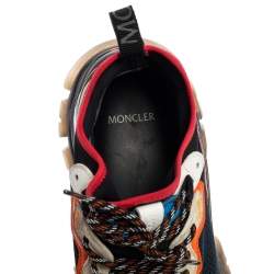 Moncler Multicolor Suede And Fabric No Trace Sneakers Size 42