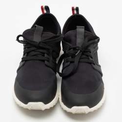 Moncler Black Neoprene And Rubber  Emilien Lace-Up Sneakers Size 41