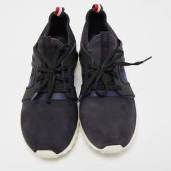 Moncler Black Leather and Rubber Horace Low-Top Sneakers Size 41