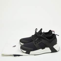 Moncler Black Neoprene and Rubber Horace Low-Top Sneakers Size 42