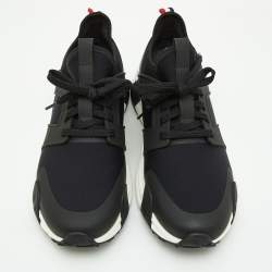 Moncler Black Neoprene and Rubber Horace Low-Top Sneakers Size 42