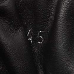 Pre Owned Moncler Green/Black Nubuck and Leather Ulderic Trek Boots Size 45