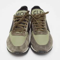 Moncler Tricolor Leather and Nylon Horace Sneakers Size 43