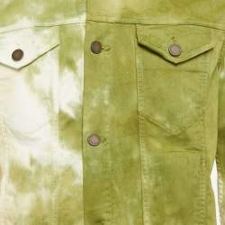 Pre Owned جاكيت ذا دين مونفري قطن تاي داي أخضر مقاس متوسط - ميديم