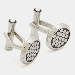 Pre Owned Montblanc Black PVD Stainless Steel Cufflinks