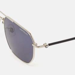 مملوكة مسبقًا Montblanc Black MB0367SA Aviator Sunglasses