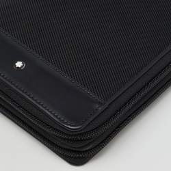 Montblanc Black Nylon and Leather Night Flight Travel Organizer