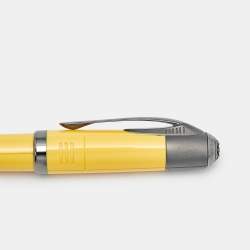 Pre Owned Montblanc Great Characters Enzo Ferrari Special Edition Giallo Modena Resin Gunmetal Ballpoint Pen