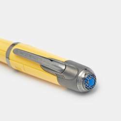Pre Owned Montblanc Great Characters Enzo Ferrari Special Edition Giallo Modena Resin Gunmetal Ballpoint Pen