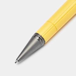 Pre Owned Montblanc Great Characters Enzo Ferrari Special Edition Giallo Modena Resin Gunmetal Ballpoint Pen