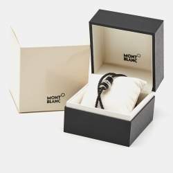 مملوكة مسبقًا Montblanc Leather Two Tone Metal Bracelet