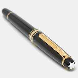 Pre Owned Montblanc Meisterstuck Black Resin Gold-Coated Classique Rollerball Pen
