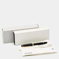 مملوكة مسبقًا Montblanc Meisterstuck Black Resin Gold-Coated Classique Rollerball Pen