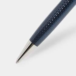 مملوكة مسبقًا Montblanc Meisterstuck Solitaire Doué Blue Hour Lacquer Silver Tone Classique Ballpoint Pen