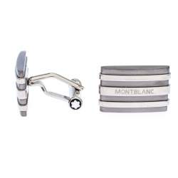 Pre Owned Montblanc Meisterstuck Stainless Steel & Tantalum Rectangular Cufflinks