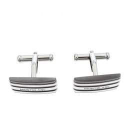 Pre Owned Montblanc Meisterstuck Stainless Steel & Tantalum Rectangular Cufflinks