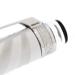 Pre Owned Montblanc StarWalker White Ceramic Doué Silver Tone Ballpoint Pen