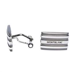 Pre Owned Montblanc Meisterstuck Stainless Steel & Tantalum Rectangular Cufflinks