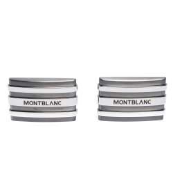 Pre Owned Montblanc Meisterstuck Stainless Steel & Tantalum Rectangular Cufflinks