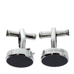 Pre Owned أزرار أكمام و أغطية أزرار عقيق يماني و معدن فضي اللون