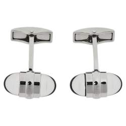 Pre Owned Montblanc Silver Tone Floating Stars Urban Walker Cufflinks