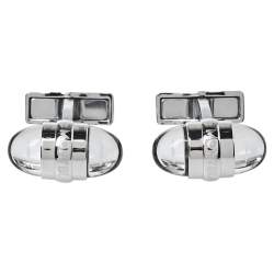 Pre Owned Montblanc Silver Tone Floating Stars Urban Walker Cufflinks