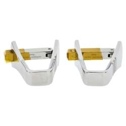 Pre Owned Montblanc Stainless Steel Sartorial Stirrup Cufflinks