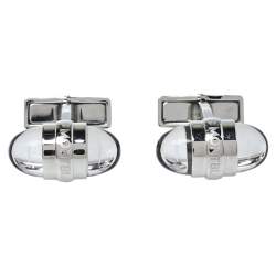 Pre Owned Montblanc Silver Tone Floating Stars Urban Walker Cufflinks