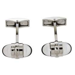 Pre Owned Montblanc Silver Tone Floating Stars Urban Walker Cufflinks