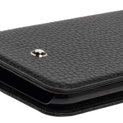 Pre Owned Montblanc Black Leather Sartorial iPhone 8 Flip Case