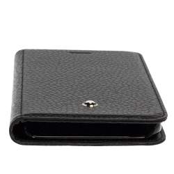 Pre Owned Montblanc Black Leather Sartorial iPhone 8 Flip Case
