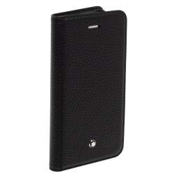 Pre Owned Montblanc Black Leather Sartorial iPhone 8 Flip Case