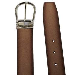 Pre Owned Montblanc Ombre Beige Suede Casual Line Buckle Belt 120CM