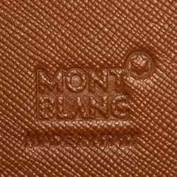 Montblanc Brown Leather Zip Around Agenda Organizer