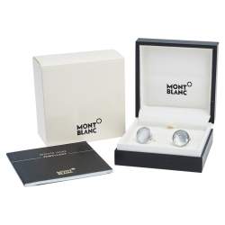 مملوكة مسبقًا أزرار أكمام مون بلان زجاج منقوش ستانلس ستيل يوربان سبيريت