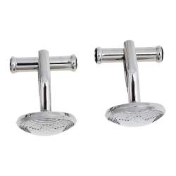 مملوكة مسبقًا أزرار أكمام مون بلان زجاج منقوش ستانلس ستيل يوربان سبيريت