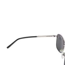 Montblanc Silver Tone/ Grey MB 649S Aviator Sunglasses