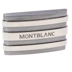 Pre Owned Montblanc Meisterstuck Stainless Steel & Tantalum Rectangular Cufflinks