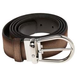 Montblanc Casual Line Brown Suede Ombre Belt Mb118441