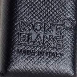 مملوكة مسبقًا حقيبة قلم صغيرة صلبة مون بلان سارتوريال جلد أسود