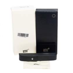 مملوكة مسبقًا حقيبة قلم صغيرة صلبة مون بلان سارتوريال جلد أسود