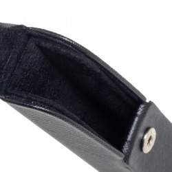 مملوكة مسبقًا حقيبة قلم صغيرة صلبة مون بلان سارتوريال جلد أسود