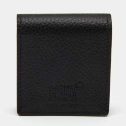 Montblanc Black Leather Meisterstuck Cufflinks Case
