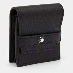 Montblanc Black Leather Meisterstuck Cufflinks Case