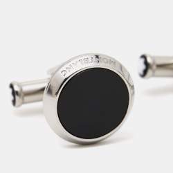 Montblanc Meisterstuck Onyx Stainless Steel Cufflinks