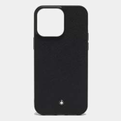 Montblanc Black Sartorial Leather iPhone 14 Pro Case